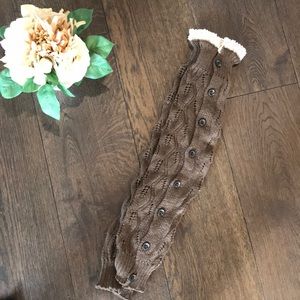NWOT Leg warmers with lace to wear with boots